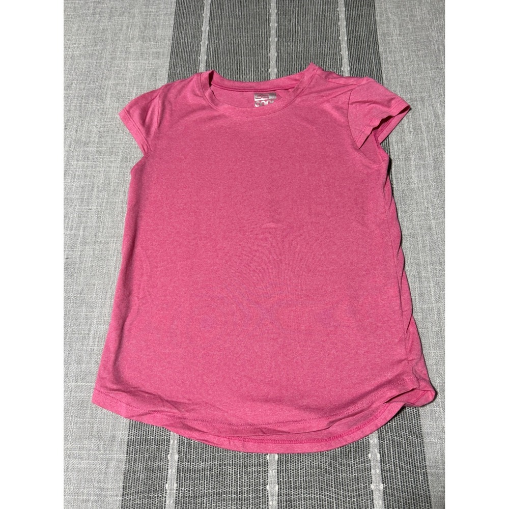 32 Degrees Cool Girls Pink Heather Active T-Shirt Size S 7/8 Short Sleeve Tee